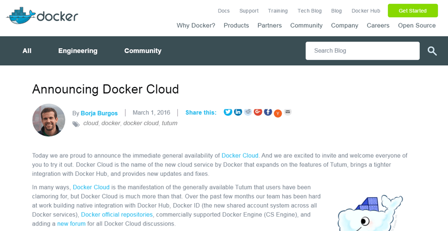 Docker Cloud̃[Xm点uO