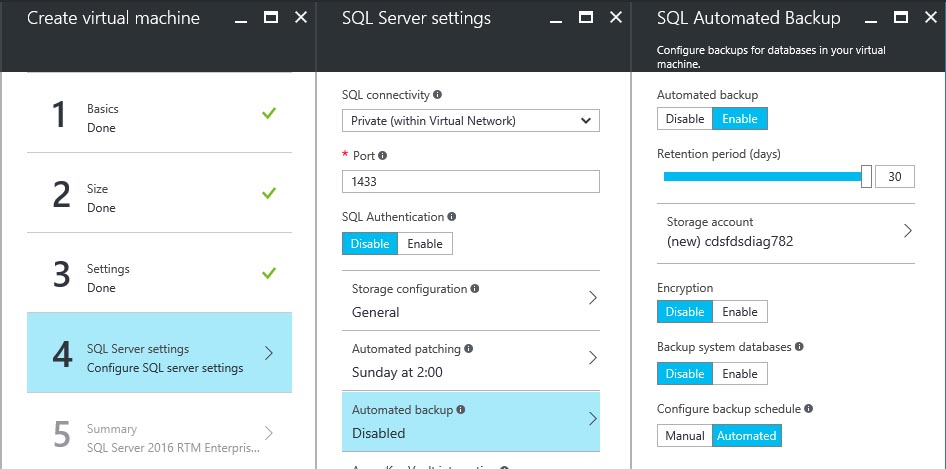 SQL ServerCX^X̍쐬ɎobNAbv@\Lɂł