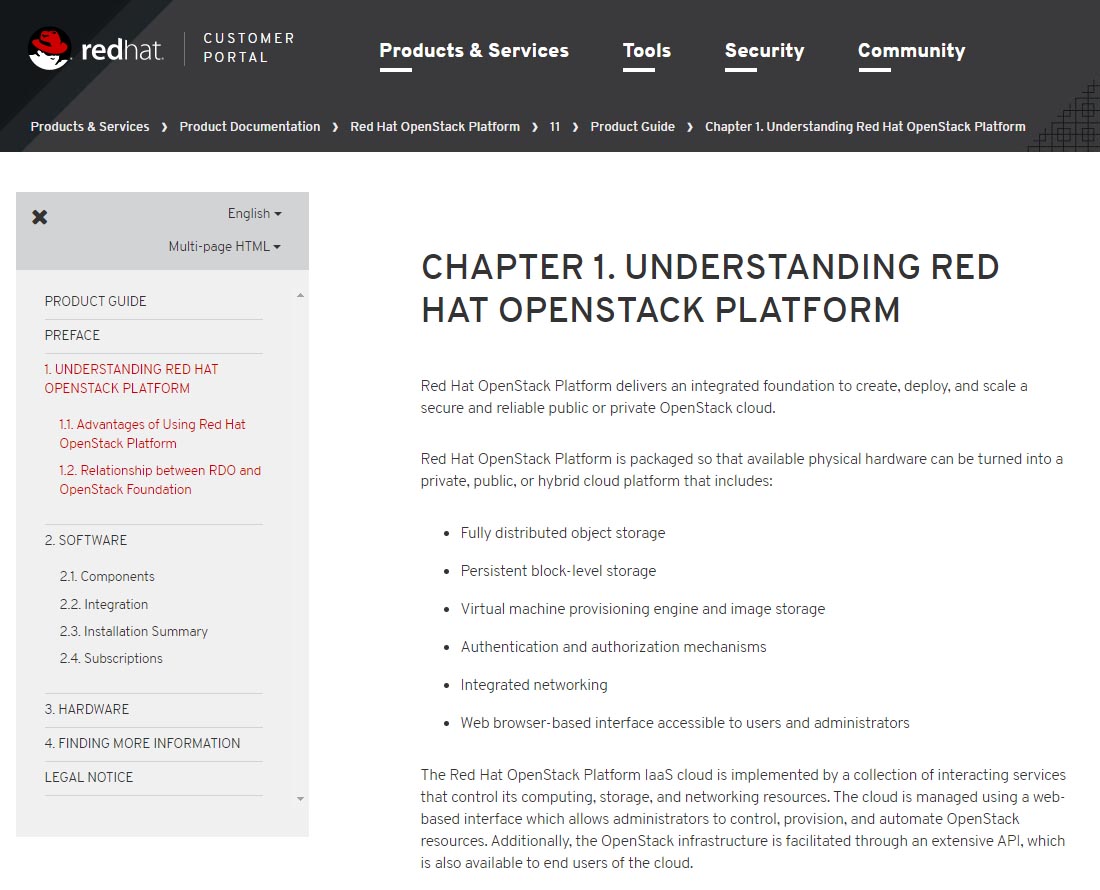 uRed Hat OpenStack Platform 11̃v_NgKCh