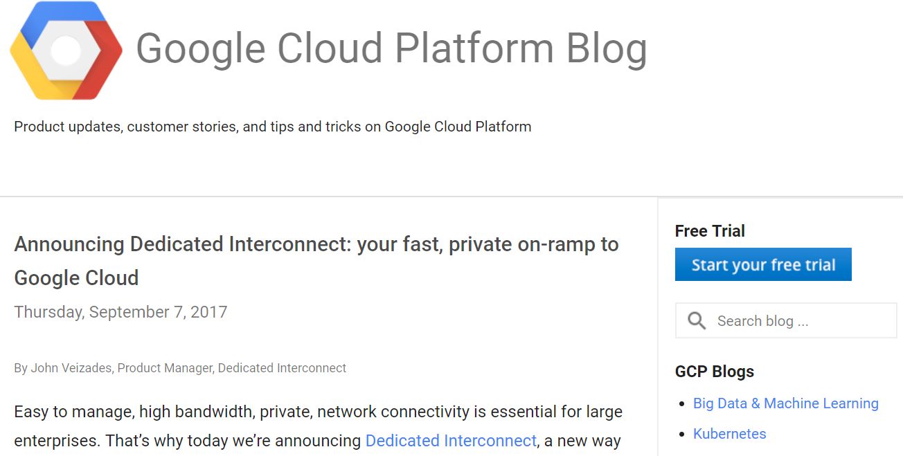 Google Cloud PlatformALڑ́uDedicated Interconnectv񋟊Jn