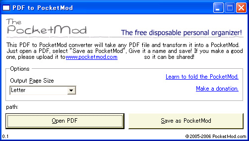 PDF to PocketMod Converter