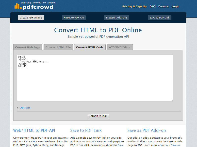  uConvert HTML to PDF onlinev