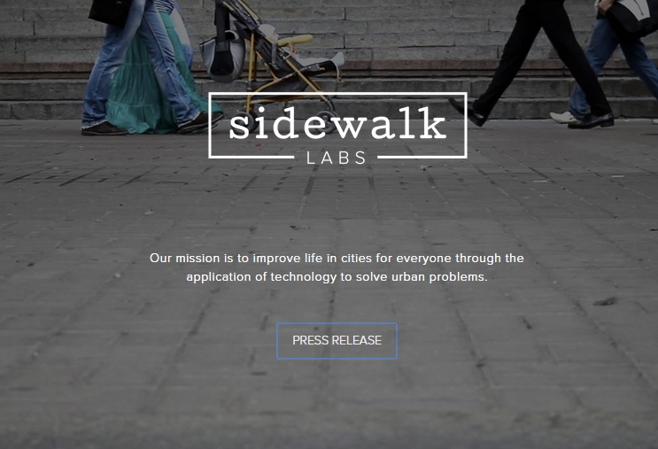  Sidewalk Labs̃gbvy[W