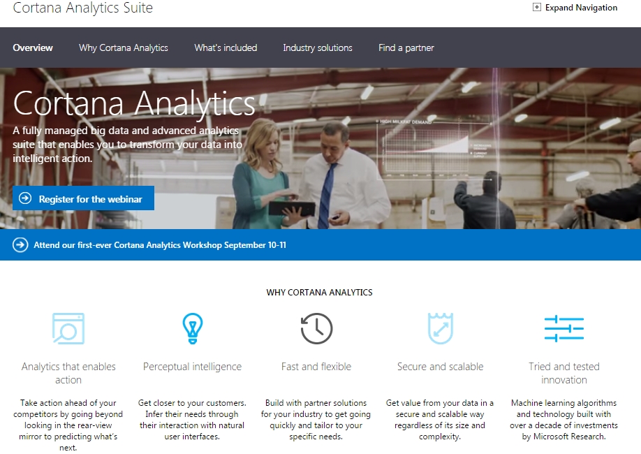  Cortana Analytics SuiteWebTCg