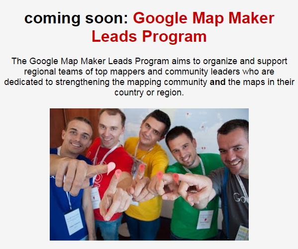  Google Map Maker Leads Program̍m