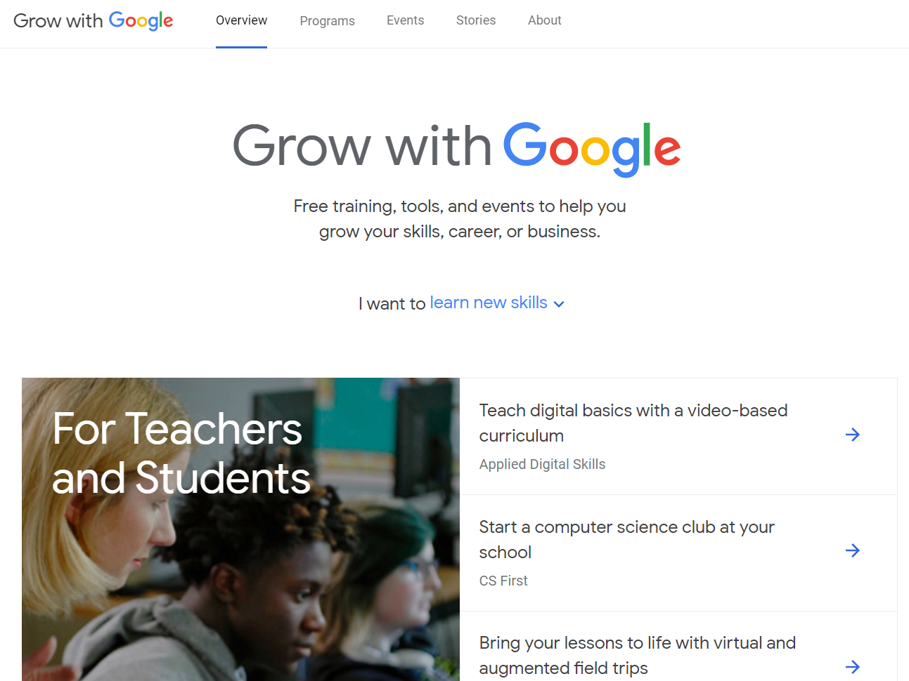  Grow with GoogleWebTCg