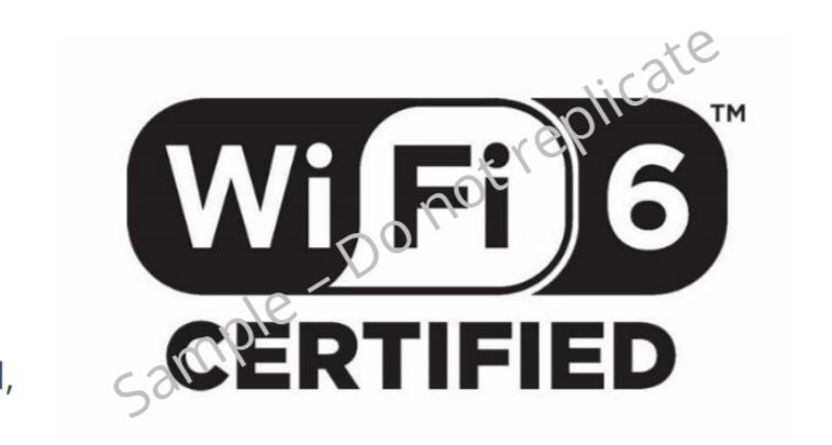  Wi-Fi CERTIFIED 6̃S