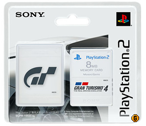SBG:PS2メモリーカードプレミアムシリーズ，今度は「GT4」