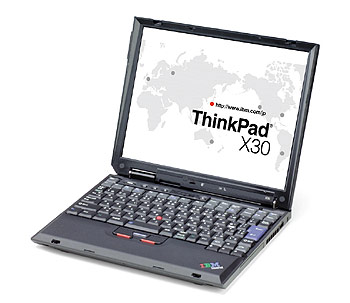 News：日本IBM、「ThinkPad X30」など3機種19モデルを発売