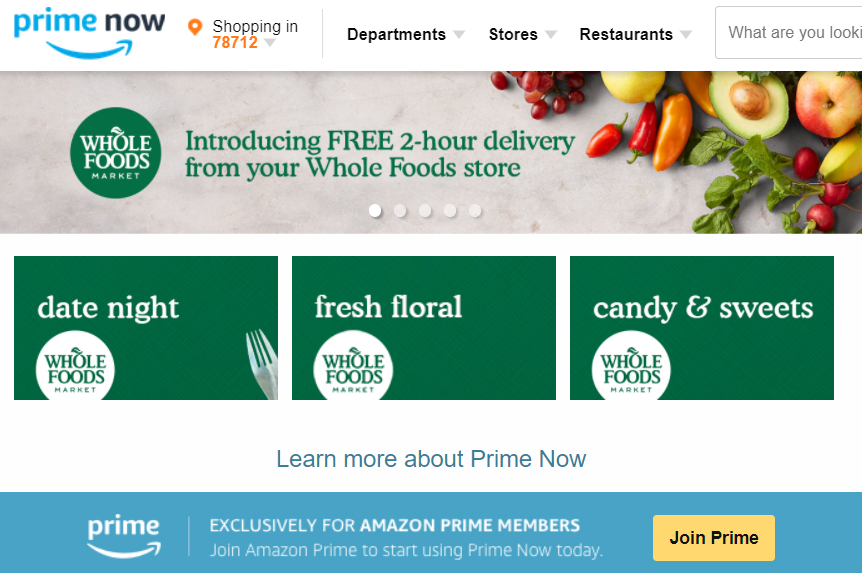 Amazon、Whole Foods Marketの商品を「Prime Now」で提供開始 ITmedia NEWS