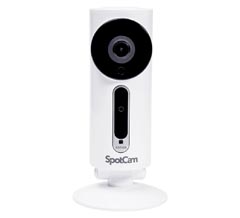 異常を通知するサイレン機能も備えたクラウド対応ネットワークカメラ「SpotCam-Sense」