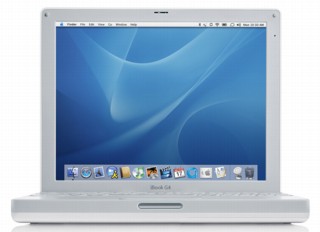 Apple iBook G4 M9164J/A  Classic(OS9)動作可写真4本体と付属品一式と箱