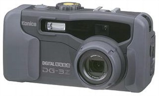 Konica DIGITAL現場監督 DG-1 コニカ、丸ごと水洗いできるメガピクセルデジタルカメラ「DG-1」