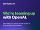 OpenAI�AServiceNow�Ƃ̒�g�g��@�uGPT-5.2�v�Ŋ�Ƃ̃��[�N�t���[�������^AI�G�[�W�F���g�����s