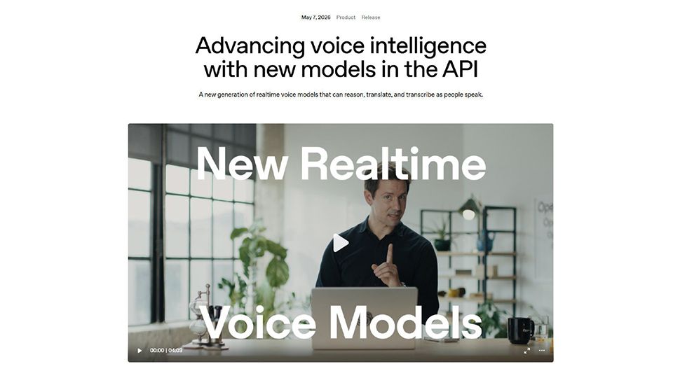 OpenAI�A�����㉹��API�Q�𔭕\�������_�E�|��E�����N���������A���^�C���ŏ���