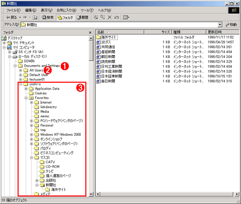 Windows 2000́uDocuments and SettingsvtH_