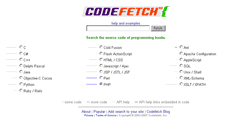 CodeFetchのトップページ
