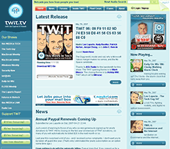 TWiT（this WEEK in TECH）のトップページ