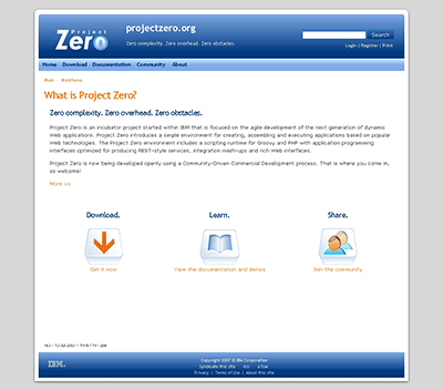 図1　Project Zeroのサイト