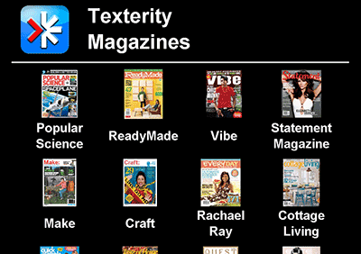 Texterity Magazinesのサイト