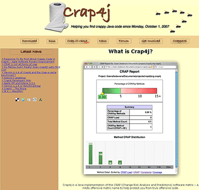 図2　Crap4jのページ