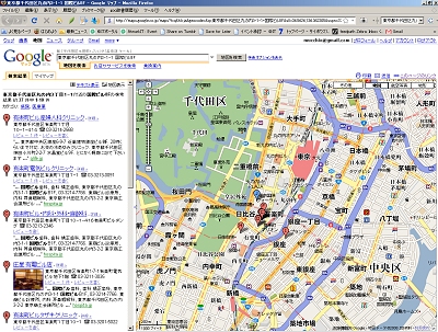 図6　GoogleMapsのURLは、生成されて表示されるので、検索エンジンはうまく認識できない