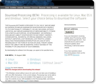 Download Processing 1.0 (BETA) via kwout