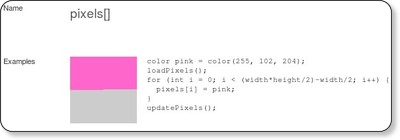pixels[] Language (API) Processing 1.0 (BETA) via kwout