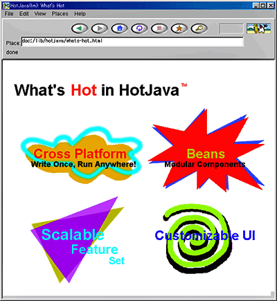 図3　HotJava 1.1.5の使用例
