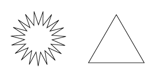 図4　複雑なスターと三角形