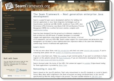 Seam Framework - JBoss Seam via kwout