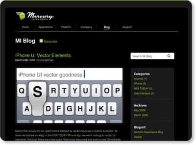 iPhone UI Vector Elements | MI Blog via kwout