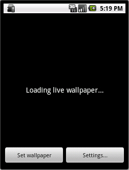 Android 2 1の新機能 Live Wallpaper で作る 美しく燃える 待ち受け Androidで動く携帯javaアプリ作成入門 14 3 3 ページ It