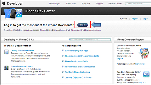 iPhone Dev Center