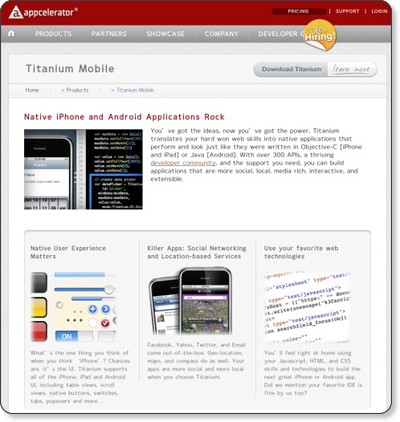 Titanium Mobile Application Development | Appcelerator via kwout