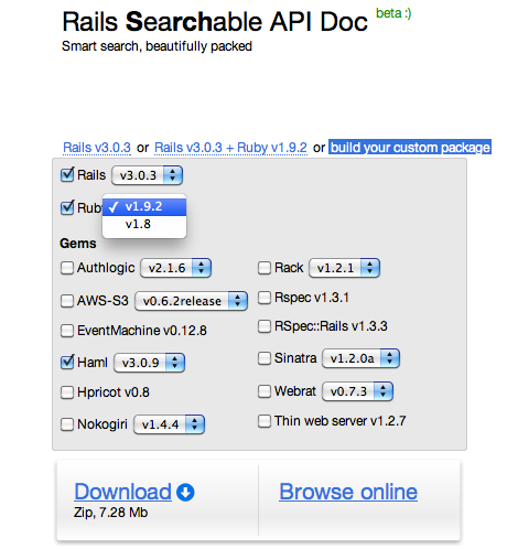 KvƂRubyRails̃o[Ww肵āAJX^}CYpbP[WĂ