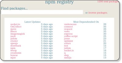 http://search.npmjs.org/
