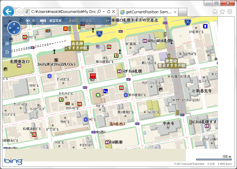 }7@Bing MapsGeolocation APIA
