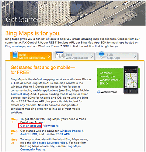 Bing Maps Developer Resources