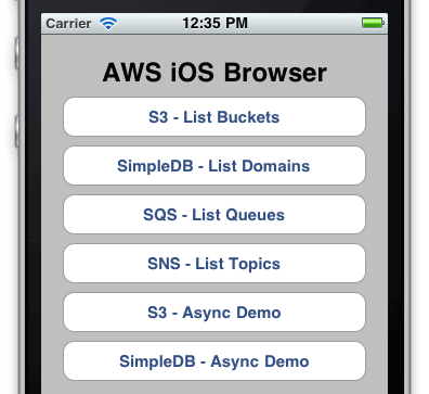 図6　AWS Demoサンプルアプリ