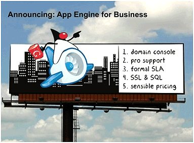図2　App Engine for Businessのアナウンス