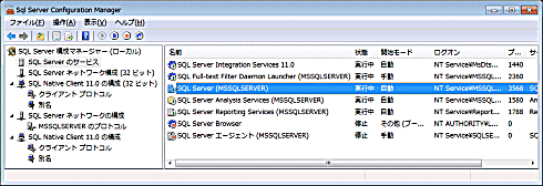 SQL Server構成マネージャ