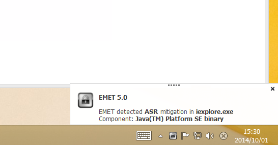 1@EMET 5.0̃AvP[VɘaɂInternet ExplorerJavavOCubNꂽlqB̗͍Uôł͂ȂAvOC[hȂƂōU郊XNȂ悤ƂӐ}ł邱Ƃɒ