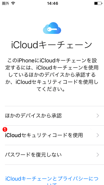iCloudL[`F[Lɂ