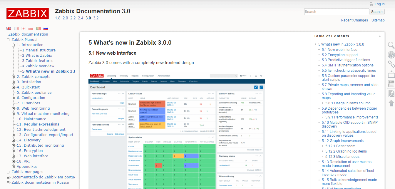 Zabbix 3.0̃[Xm[g