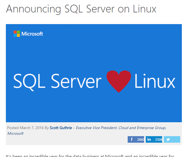SQL Server on Linux̃vr[TCg