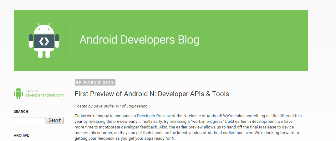 uAndroid Developers Blogv