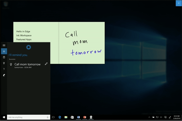 Windows InkCortana̘Ag