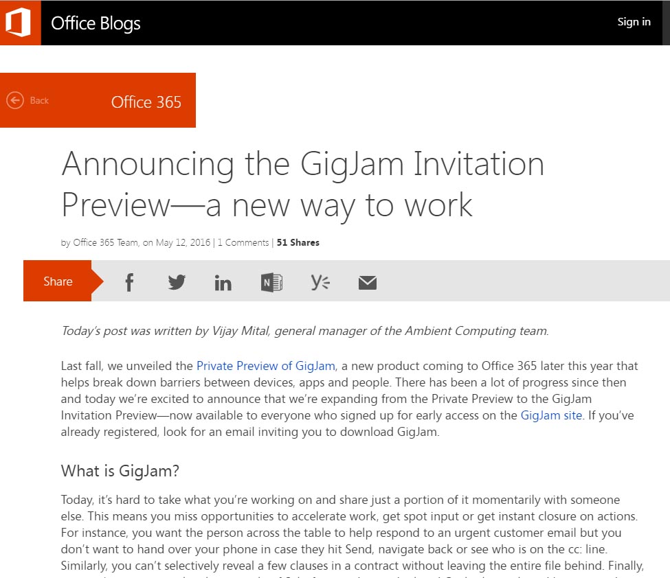 Announcing the GigJam Invitation Preview a new way to workiuOj