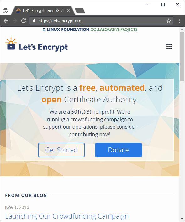 Let's EncryptWebTCg